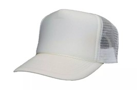 Trucker Hat Foam Mesh Baseball Cap Adjustable Snapback Solid Plain Men H... - $13.99