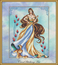 SALE! Complete Xstitch Materials- "CASSANDRA" by Cross Stitching Art Design - $73.25+