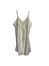 Vintage 90s Victorias Secret Camisole Size Large Cami Lace White Satin Lingerie - £27.15 GBP