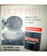Sunshine Hydrox Cookies Print Magazine Advertisement 1956 - €2,59 EUR