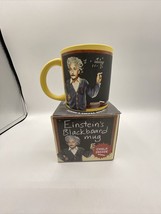 Albert Einstein&#39;s Blackboard Mug w/ Chalk Gift Coffee Cup New - £9.64 GBP