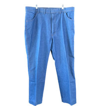 Wrangler Light Wash Jeans w/ spot on knee w/ hook closure Men&#39;s 44 x 30 - $21.04