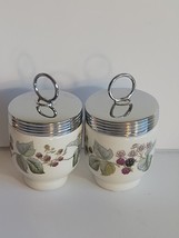 2 Royal Worcester LAVINIA Blackberry Egg Coddlers Levinia - £15.54 GBP