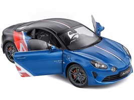 2021 Alpine A110S &quot;F1 Team&quot; Blue Metallic and Matt Black with Stripes and Graph - £59.74 GBP