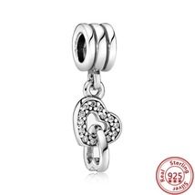 Sterling Silver Puppy Castle beads Pendant Pandora 925 Original Charm bracelet - £15.79 GBP