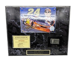 Jeff Gordan #24 Racing Great 2002 Authentic Racing Tire Wooden 13&quot; X 10&quot; Plaque - £14.80 GBP