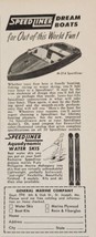 1956 Print Ad SpeedLiner M-214 Sportliner Boats &amp; Water Skis St Joseph,MO - £8.60 GBP