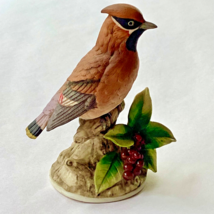 Vintage Andrea by Sadek  Porcelain Cedar Waxwing Figurine - 9386 - $15.00