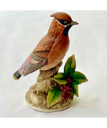 Vintage Andrea by Sadek  Porcelain Cedar Waxwing Figurine - 9386 - $275.07 MXN