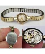Vintage Bulova 21 Jewel watch Ladies 10K rolled gold plate Wrist 1950&#39;s - €32,01 EUR
