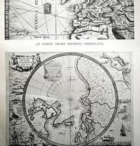 Maps Of Waters Used By Whalers 1926 Nautical Antique Print Whale Hunting... - $19.99