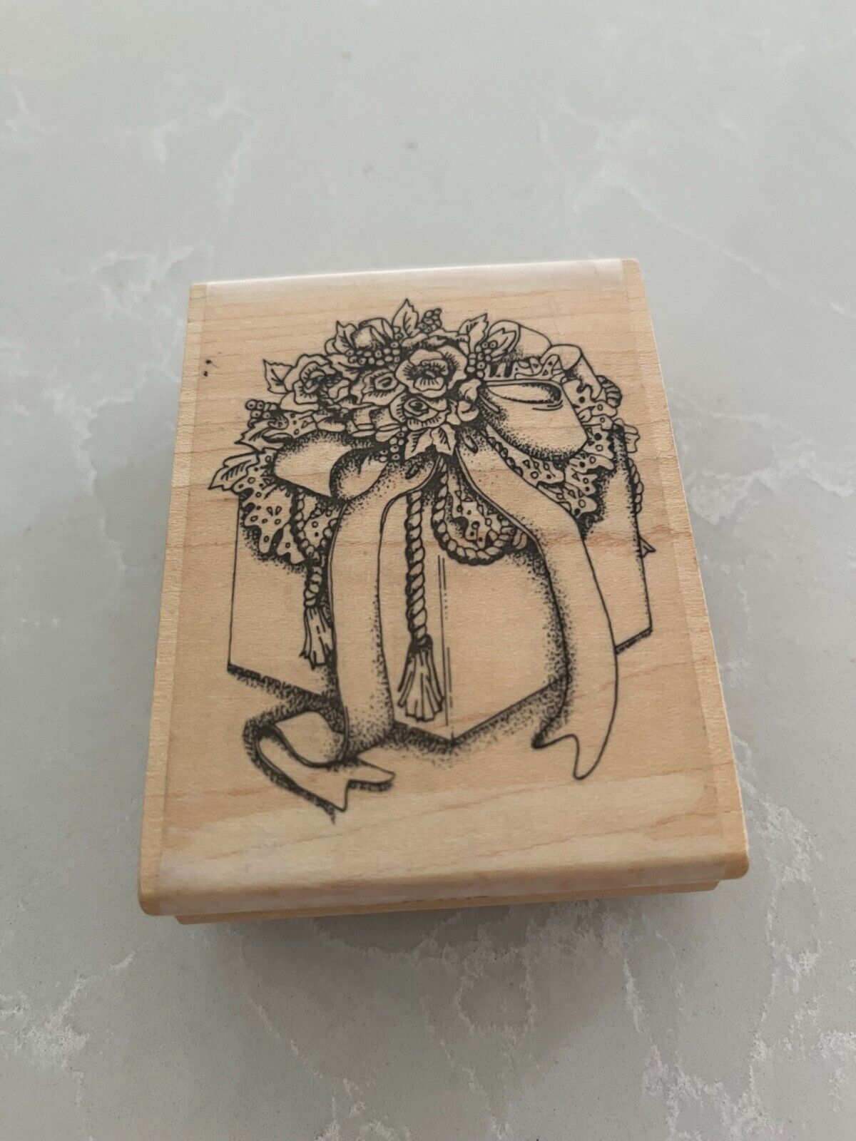 11 NEW  MOUNTED WOOD RUBBER  CRAFT GIFT BOX STAMPS YOUR CHOICE BUY MORE & SAVE! Item image 7