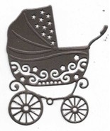 Pram Pearlescent Card Die Cuts X10. 7x8cm. Assorted Colours. - $77.35 MXN