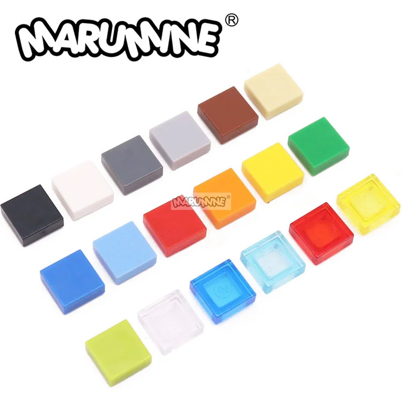 MARUMINE 1000PCS 1x1 Tile Building Blocks Bulk Accessories MOC Base Bricks Parts - £13.92 GBP