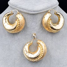 Sunny Jewelry Copper Jewelry Sets For Women Necklace Earrings Pendant  Big Round - £20.89 GBP