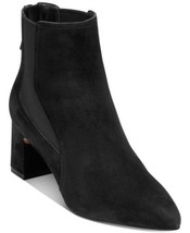 Cole Haan Women Etta Pointed Toe Booties 60mm Black Suede W22337 - $67.50