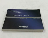 2012 Kia Optima Owners Manual Handbook OEM G04B27005 - $9.89