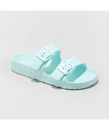 Cat &amp; Jack Girls Noa Footbed Buckle Slide Water Shoes Size 5 Mint Green New - €13,34 EUR