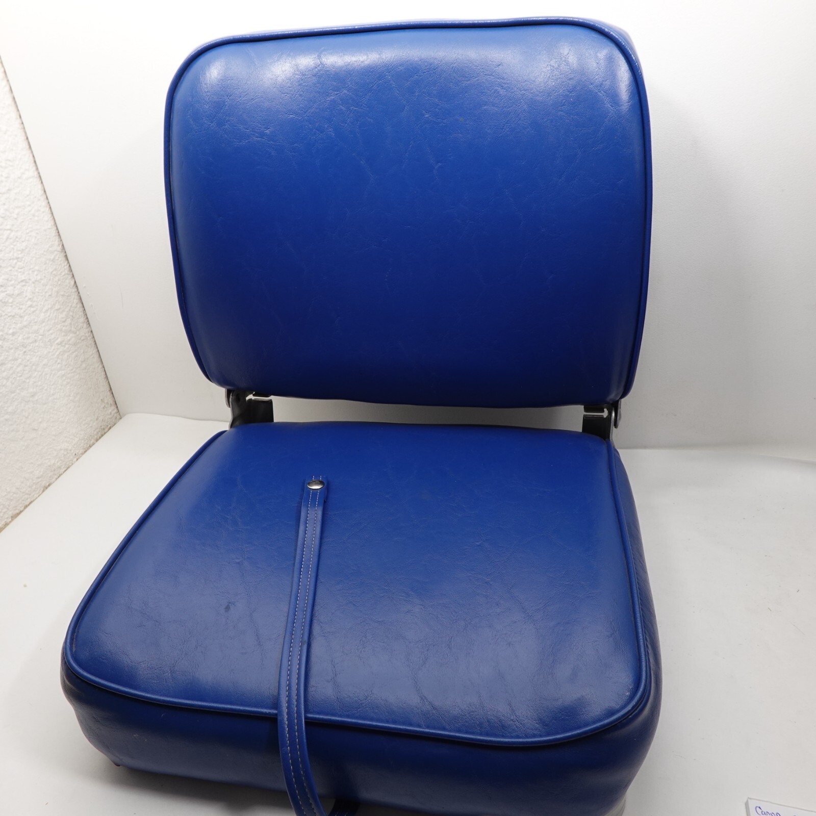Vintage Action Products Company Marine Blue Saddle Boat Seat - $62.99