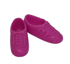 VINTAGE 1990's MATTEL BARBIE / SKIPPER FUSHIA PINK GYM SHOES SNEAKERS PL... - $4.75