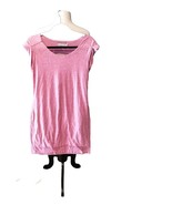 Athleta Women&#39;s Athletic Knit Ruched Sides Pink Casual Dress M - $14.96