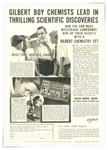 Print Ad A.C. Gilbert Co. Chemistry Set Stanley Stewart 1935 Advertisement - $9.70