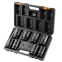 VEVOR 1&quot; Drive Impact Socket Set, 8 pcs Deep Socket, 6 Point Cr-Mo Alloy... - $52.99