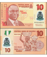 Nigeria 10 Naira. 2013 Polymer UNC. Banknote Cat# P.39h - £0.76 GBP