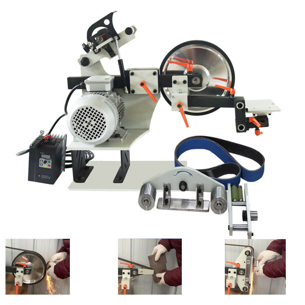2&quot;X72&quot; Variable Speed Belt Sander Knife Grinder 220V 2Hp with 3 Grinding... - $1,125.00
