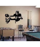 Football Player Running Back Vinyl Wall Sticker Decal 31&quot;h x 45&quot;w - $45.00