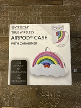 Bytech True Wireless 1st/2nd Gen Airpod Case w Carabiner Rainbow - $293.68 MXN