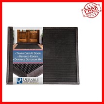 Corrugated Bottom Heavy Duty Rubber Mat - 16&quot;x24&quot; for Maximum Dirt Control - $640.18 MXN