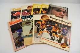 Vancouver Canucks NHL Hockey Magazine Vol 1 No 1 1970s 1980s Lot of 9 Programs - £68.32 GBP