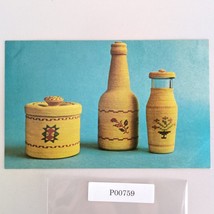 Aleut Twined Grass Baskets University of Alaska Museum 1970s Postcard AK PC - $6.88