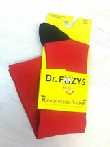 Foozys Women&#39;s &amp; Men&#39;s RED Compression Socks, One Size Fits Most, 1 Pair - £9.33 GBP