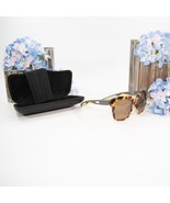 Balenciaga BB00255SA Havana Brown Tortoise Logo Acrylic Sunglasses NWT Case - $3,601.82 MXN
