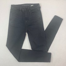 American Eagle Super Hi-Rise Jegging Super Stretch Womens Jeans 2 Reg Black - $18.99