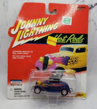 Johnny Lightning Hot Rods Series 1932 Hiboy Blue with Flames 1/64 Diecast - £4.66 GBP