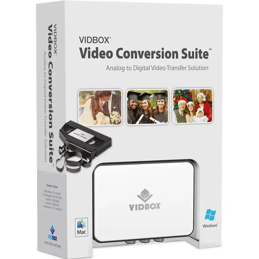 VIDBOX - Video Conversion Suite - Black/White - $1,100.96 MXN