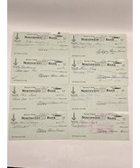 Northwest National Bank (8) 1962 BANK CHECKS and BANK STATEMENT-Vintage - $19.66