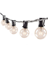 GUDDL Outdoor String Lights 75Ft Patio Lights with 80 G40 Bulbs (5 Spare... - £64.33 GBP