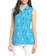 fruit print polo shirt, size PXL, watermelon, pineapple, and cherries - £7.45 GBP