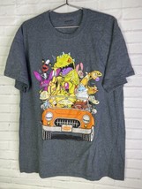 Nickelodeon Rugrats Hey Arnold Invader Zim Graphic Print Tee T-Shirt Mens Size L - £19.38 GBP