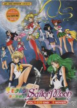 DVD Anime SailorMoon Complete TV Series Season 1-6 Vol.1-239 End+5Movies Eng Dub - £57.96 GBP