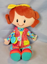 Playskool Dressy Girl Activity Plush Stuffed Doll Learn to Dress 14&quot; for... - $11.83