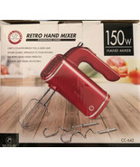 Chef&#39;s Counter Retro Hand Mixer Handheld Stainless Steel 150 Watt - £11.46 GBP