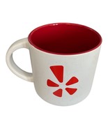 Yelp Logo Coffee Mug – Red Interior – White Exterior – 3.5 x 3.5 – Promotional C