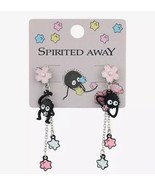Studio Ghibli Spirited Away Soot Sprite Star Candy Charms Sakura Earrings - £17.36 GBP