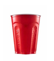 Solo Plastic Everyday Cups, Squared Base, 18 Oz, Red, Pack of 50 - £7.80 GBP