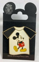 Mickey Mouse T-Shirt Black Raglan Sleeves Disney Collectible Pin - $16.82